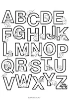 Vorschau - Mal- und Bastelvorlagen - Poster & Ausmalbilder "Alphabet der Tiere" / Classroom Management - Seite 3