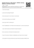 Vorschau - Arbeitsblätter - 1 Video - 10 Fragen: Parabeln (Kurzprosa / Epik-Analyse) - Definition, Deutung, Bildebene, Sachebene & Beispiel - Seite 3