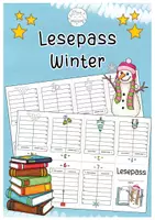Vorschau - Arbeitsblätter - Lesepass Winter - Deckblatt