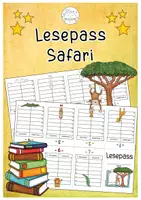 Vorschau - Arbeitsblätter - Lesepass Safari - Deckblatt