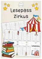 Vorschau - Arbeitsblätter - Lesepass Zirkus - Deckblatt