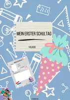 Vorschau - Mal- und Bastelvorlagen - Mein erster Schultag🎈Steckbrief zur Einschulung - Deckblatt
