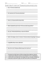 Vorschau - Arbeitsblätter - AB mit Fragen zum Thema "Trinkwasseraufbereitung" + Lösungsblatt - Deckblatt