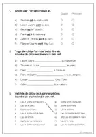 Vorschau - Arbeitsblätter - Le verbe "être" (III) - Das Verb "être" (III) (Übungsblätter) - Seite 1