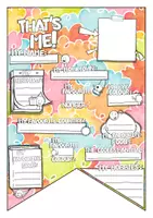 Vorschau - Arbeitsblätter - That's me! • Wimpelkette - Seite 1