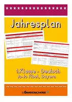 Vorschau - Lehrpläne/Lehrermaterial - Jahresplan Deutsch 1.Klasse (Jo-Jo Fibel, Lp Plus, Bayern) - Deckblatt