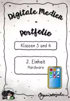 Vorschau - Stundenentwürfe - Digitale Medien - Training für die Klasse 5/6 - Portfolioarbeit - Einheit 2: Hardware - Deckblatt