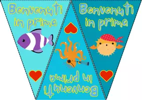 anteprima - Poster - Bandierine - Accoglienza "Un mare di divertimento" - Pagina di copertina