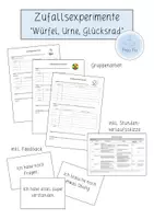Vorschau - Stundenentwürfe - Zufallsexperimente (Würfel, Urne, Glücksrad), inkl. Stundenverlauf - Deckblatt