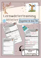 Vorschau - Arbeitsblätter - Lernwörtertraining Winter - Deckblatt