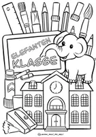 Vorschau - Arbeitsblätter - Klassentier Materialpaket "Elefant" / Elefantenklasse (inkl. Clipart!) - Seite 3