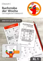 Vorschau - Arbeitsblätter - Buchstabe der Woche - Materialpaket für Klasse 1 (NEU) - Deckblatt