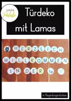 Vorschau - Anderer Materialtyp - Türdeko Lama Herzlich Willkommen - Deckblatt