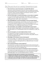 Vorschau - Arbeitsblätter - AB mit Fragen zum Thema "Grundstruktur unseres Sonnensystems" + Lösungsblatt + Infografik - Seite 2