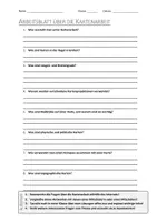 Vorschau - Arbeitsblätter - AB mit Fragen zum Thema "Kartenarbeit" + Lösungsblatt - Deckblatt