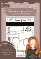 Vorschau - Arbeitsblätter - Biologische Sommerferien - Reflexion - Deckblatt