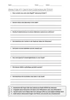 Vorschau - Arbeitsblätter - AB mit Fragen zum Thema "Lebensraum Stadt" + Lösungsblatt + Mindmap + Infografik - Deckblatt