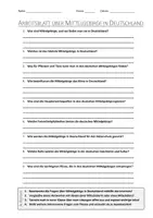 Vorschau - Arbeitsblätter - Lernposter + AB mit Fragen zum Thema "Mittelgebirge in Deutschland" + Lösungsblatt + Mindmap + Infografik - Seite 1