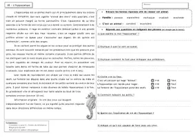 Aperçu - Feuilles d'exercices - Extraits gratuits - Fichier de lecture documentaire Animaux CE / CM - Page 3