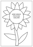 Vorschau - Mal- und Bastelvorlagen - Wunsch Sonnenblume für das neue Schuljahr!🌻 Positiv Mindset 🌱☀️ - Seite 2