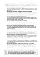 Vorschau - Arbeitsblätter - AB mit Fragen zum Thema "Beschreibung von Personen und Gegenständen" + Lösungsblatt + Infografik - Seite 2