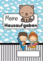 Vorschau - Arbeitsblätter - Hausaufgabenheft - Hausaufgaben - Katzenlasse - Katze - Seite 1