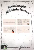 Vorschau - Bildkarten - Kennenlernspiel "Historische Personen" - Deckblatt