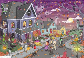 Vorschau - Arbeitsblätter - HALLOWEEN - Wimmelbild + Arbeitsblätter - Seite 3