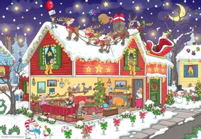 Vorschau - Arbeitsblätter - Weihnachten Wimmelbild – Deutsch, DaZ und DaF | Sprechen, Schreiben und Wortschatz - Seite 3