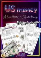 Vorschau - Arbeitsblätter - US money • ABs + Musterlösung (English version) - Deckblatt