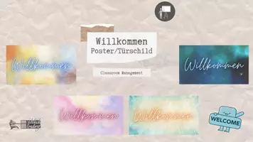 Vorschau - Arbeitsblätter - Materialpaket - Klassenraum gestalten - Deckblatt