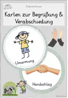 Vorschau - Bildkarten - Hallo & Auf Wiedersehen - Bildkarten zur Begrüßung & Verabschiedung - Deckblatt