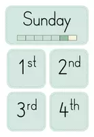 Vorschau - Poster - Dauerkalender Englisch (watercolor) - Seite 3