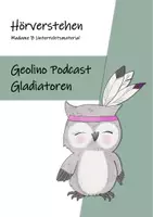 Vorschau - Arbeitsblätter - Test zum Hörverstehen: Geolino Podcast - Gladiatoren - Deckblatt