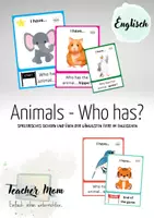Vorschau - Spiele - I have - Who has...? Tiernamen auf Englisch - Deckblatt