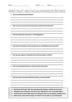 Vorschau - Arbeitsblätter - Lernplakat + AB mit Fragen zum Thema "Kaufmännisches Rechnen" + Lösungsblatt + Mindmap + Infografik - Seite 1