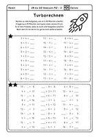 Vorschau - Arbeitsblätter - Mathe Turborechnen (5 ABs) - ZR bis 20 mit ZÜ - gemischte Aufgaben - Seite 2
