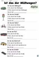 Vorschau - Arbeitsblätter - Übung "Ist das der Müllwagen?" Im Straßenverkehr - DaZ / DaF / Deutsch - Seite 2