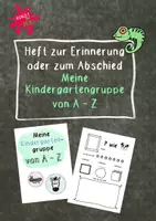 Vorschau - Arbeitsblätter - Kindergarten - Meine Kindergartengruppe von A-Z - Erinnerungsheft zum Abschied - Deckblatt