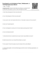 Vorschau - Arbeitsblätter - 1 Video - 10 Fragen: Physiologische und ökologische Potenz- Wettbewerbs- & Verdrängungsprozesse Bäume - Deckblatt