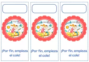 Vista previa - Manualidades / Dibujos para colorear - Regalo para el primer día del cole - fácil, rápido y bonito. - página 1