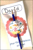 Vista previa - Manualidades / Dibujos para colorear - Regalo para el primer día del cole - fácil, rápido y bonito. - Portada