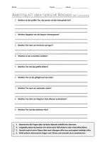 Vorschau - Arbeitsblätter - AB mit Fragen zum Thema "Tierische Rekorde" + Lösungsblatt + Mindmap + Infografik - Deckblatt