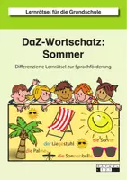 Vorschau - Arbeitsblätter - DAZ-Wortschatz: Sommer - Differenzierte Lernrätsel zur Sprachförderung - Deckblatt