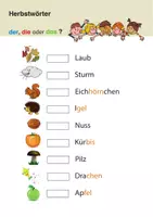 Vorschau - Arbeitsblätter - DAZ-Wortschatz: Herbst - Differenzierte Lernrätsel zur Sprachförderung - Seite 3