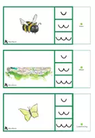 Vorschau - Stationenlernen - Silben Klammerkarten - Wieso sieht die Maus so glücklich aus? - Seite 1