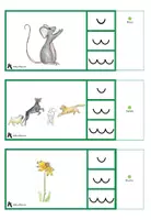 Vorschau - Stationenlernen - Silben Klammerkarten - Wieso sieht die Maus so glücklich aus? - Seite 3