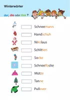 Vorschau - Arbeitsblätter - DAZ-Wortschatz: Winter - Differenzierte Lernrätsel zur Sprachförderung - Seite 3