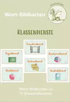 Vorschau - Bildkarten - Klassendienste - Wort-Bildkarten - Deckblatt