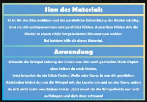 Vorschau - Anderer Materialtyp - Wimpelkette farbig: "Schön, dass du hier bist." - Seite 2
